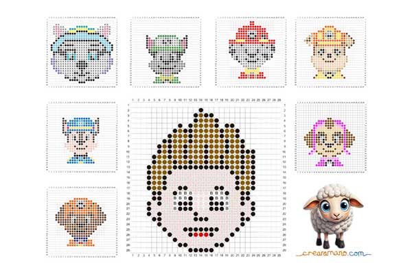 La Patrulla Canina en Hama Beads todos los personajes