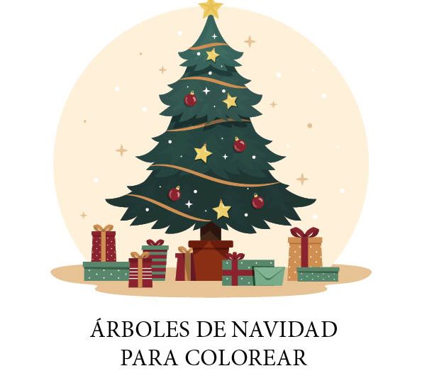 Árboles de Navidad para Imprimir y Colorear
