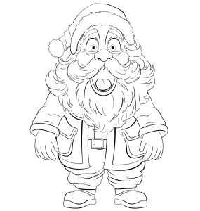 Papá Noel para pintar