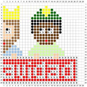 Reyes Magos Hama Beads con letrero Feliz Navidad 