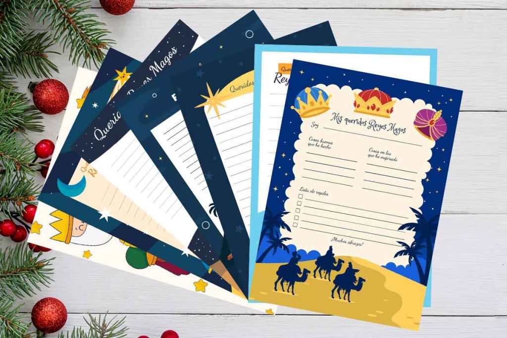 Cartas Reyes Magos para Imprimir 【 15 cartas en PDF